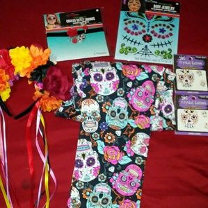 Sugar skull accessories and leggings
